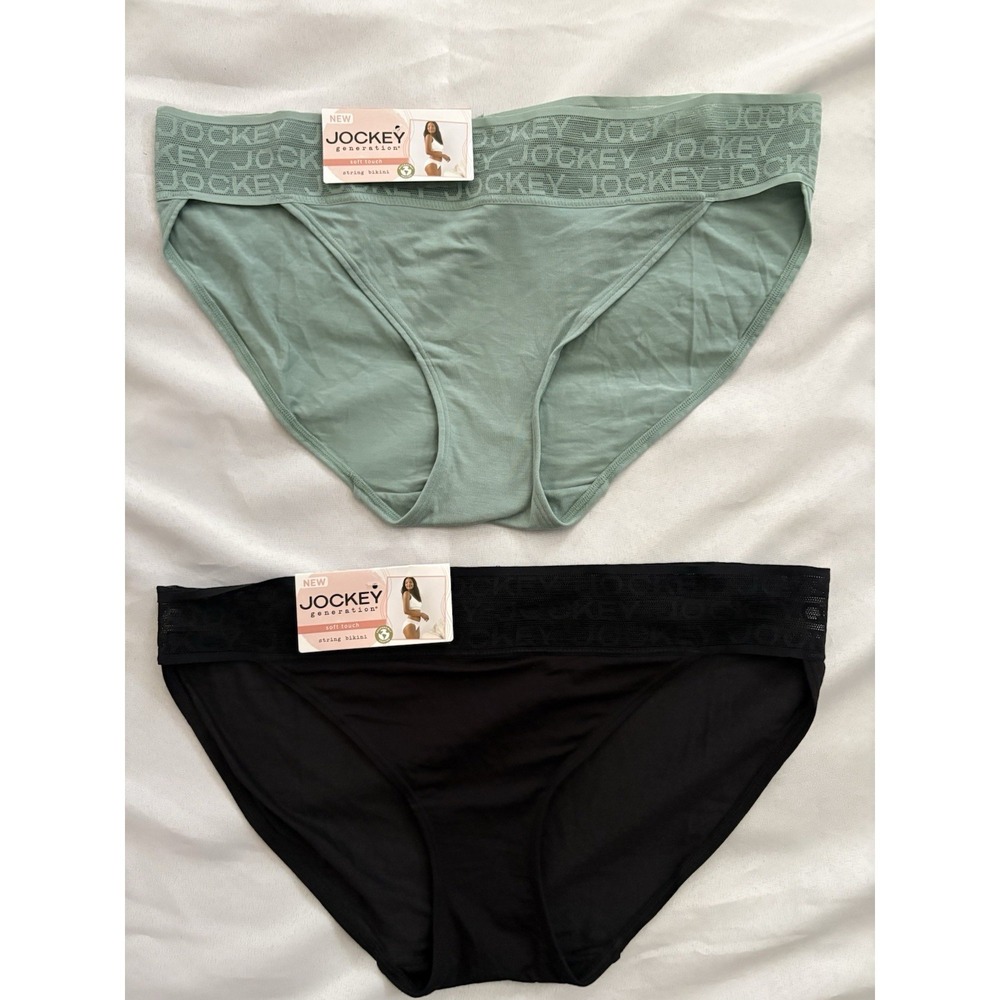 NEW Jockey Generation Underwear Bikini Soft Touch Jockey Bikini 2 Pair Large